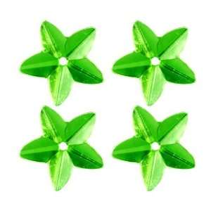  Ka Jinker Jem Faceted Star Green 20 per Package By The 