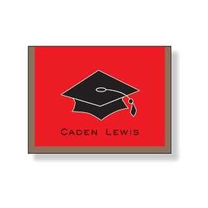  Inkwell   Folded Note Personalized Stationery (Red Cap 