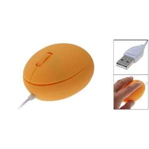  Gino USB 3D Optical Flash Egg Mouse for Laptop Orange 