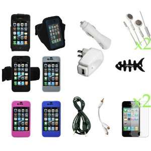   Charger and Cable Screen Protector Kit   17 Item Combo Pack for Apple