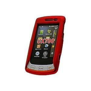  Cellet Red Rubberized Proguard For LG UX 700: Electronics