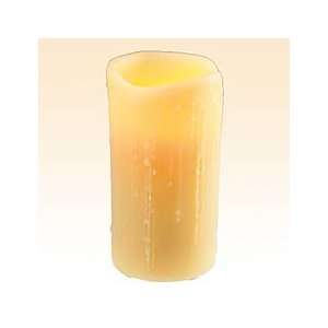  Beeswax Drip 4 x 8 Inch Battery Operated Candle Resin 