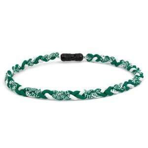 Germanium Baseball/Sports Power Necklaces GREEN/WHITE Triple Braid 