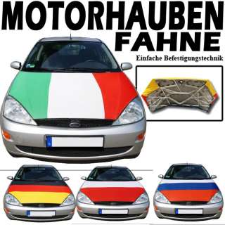 ITALIEN MOTORHAUBENFAHNE HAUBENFAHNE MOTORHAUBE FAHNE STRETCH FLAGGE 