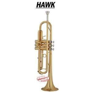  HAWK LACQUER BRASS TRUMPET WD T311 Musical Instruments
