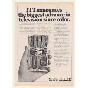   ITT Semiconductor Chips Digital TV Television Print Ad (44732) Home