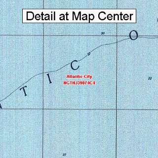 USGS Topographic Quadrangle Map   Atlantic City, New Jersey (Folded 