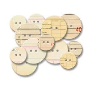  Chipboard Buttons 12/Pkg   Office: Arts, Crafts & Sewing