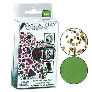  Crystal Clay 2 Part Epoxy Clay Kit W/ #1028 Swarovski 