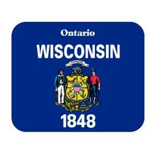  US State Flag   Ontario, Wisconsin (WI) Mouse Pad 