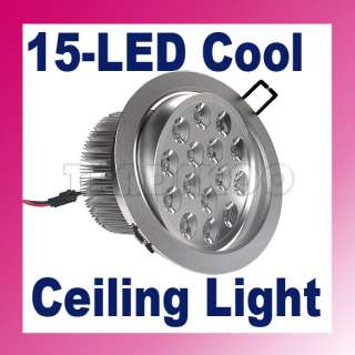 New 15*1W High Power 15 LED Ceiling Light Down Recessed Lamp Cool 