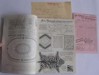   Moshimer RARE 1966 Signed Letter & Pattern Book & Order Forms  