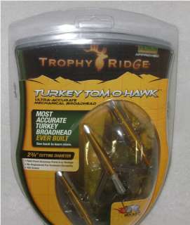 TROPHY RIDGE TURKEY TOM O HAWK BROADHEAD 125GR 3PK NEW 754806123615 