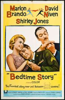 Bedtime Story 1964 Original Movie Poster Marlon Brando  