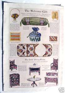 Vintage Deco CHRISTMAS GIFTS/DOLL FURNTURE page 1912  