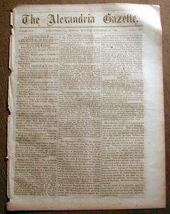 1863 Virginia Civil War newspaper BATTLE of CHICKAMAUGA at Chattanooga 