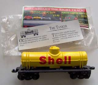   Railroad RR Train Cars SHELL Oil Tanker Coal Car In Package  