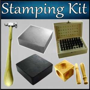 Metal Stamping Letter Punch Bench Dapping Punches Block  