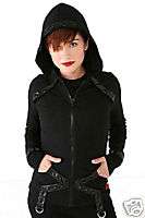 Tripp leather Strap Studded Hoodie Jacket ALL SIZE  