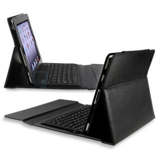For iPad 2 Wireless Bluetooth Keyboard & Protective Leather Case Skin 