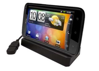 New Black Desktop Sync Cradle Dock Stand & Charger for HTC One X 