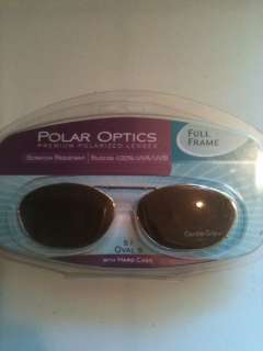 Polar Optics Clipons Sunglasses Polarized Lenses Oval  