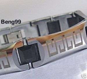 GREEK MAG TUNGSTEN Carbide Therapy Magnetic Bracelet  