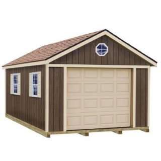 Best Barns Sierra 12 ft. x 20 ft. Wood Garage Kit with Sturdy Built 