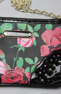 Betsey Johnson The Mixed Floral Wristlet in Black : Karmaloop 