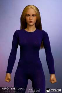 Triad 1/6 HERO TYPE FEMALE PURPLE spandex body suit  