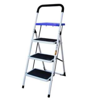 Buffalo Tools 3 Step Ladder with Paint Tray STL3T at The Home Depot
