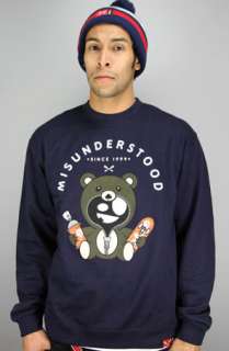 Entree Entree Lifestyle Misunderstood Teddy Bear Navy Sweater 