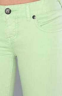 Free People The Cropped Colored Skinny Jean in Spearmint  Karmaloop 