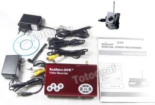 Wireless CCD Pinhole Camera Motion Detector SD DVR  