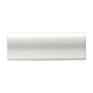 Daltile 6 in. x 2 in. White Ceramic Counter Trim Tile 0100A8262CC1P1 