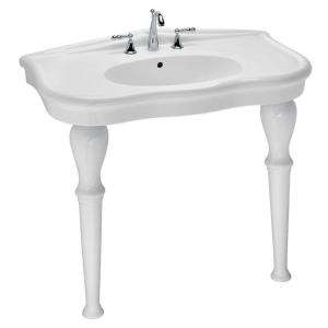 St. Thomas Creations Parisian China Straight Console Legs in White 