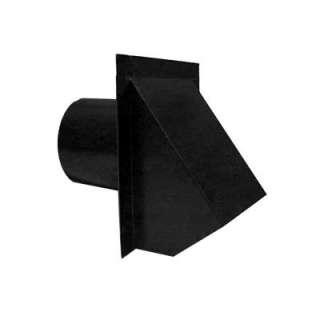 Master Flow 4 in. Round Wall Vent   Black WVA4BL at The Home Depot