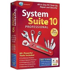 Avanquest 10105 System Suite 10 Professional Software   All in One PC 