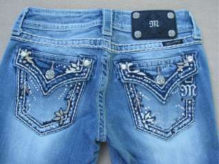 New Miss Me Jeans Style # JP5443B3 Bootcut Lowrise Stretch Size 31 