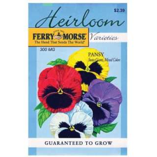 Ferry Morse Pansy Swiss Giant Mixed Heirloom Seed 3510 at The Home 