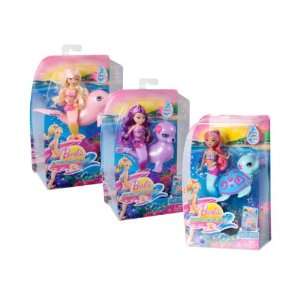 Barbie 3er Set W2886.1 Meerjungfrau mit Tier  Spielzeug