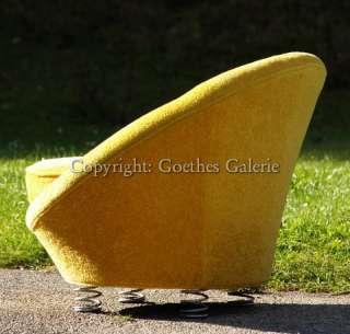 BRETZ Cultsofa POOL Stuhl Sessel gelb UFO mit Federfüße  