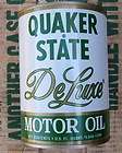 new vintage quaker state full motor oil can in case 1970 s free ship 