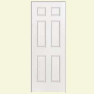 Masonite 28 In. X 80 In. X 1 3/8 In. Composite White 6 Panel Smooth 
