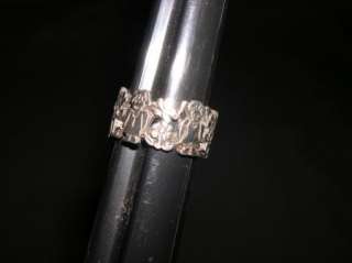 925 Sterling Silver Boy Girl Flower Band Ring   SIZE 5  