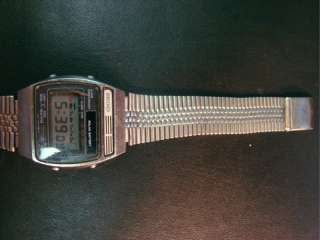 Vintage Mens SEIKO Solar Battery Alarm Chronograph Watch A156 5020 A2 