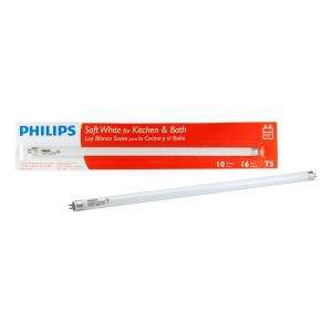 Philips 10 Watt 16 in. T5 Soft White Linear Fluorescent Light Bulb 