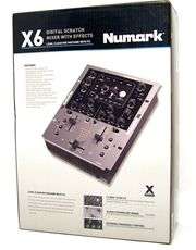 NEW NUMARK X6 DJ MIXER 24 BIT DIGITAL+FX EFFECTS X 6  