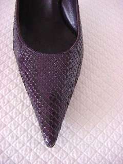 SERGIO ROSSI Shoe STUNNING colour snake 7 MINT has matching bag  
