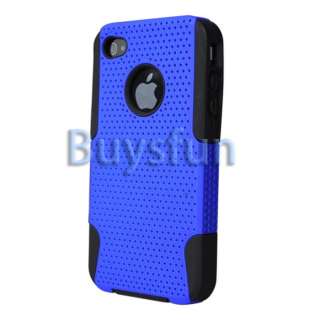   SOFT SILICONE HARD PLASTIC HYBRID CASE COVER FOR APPLE IPHONE 4 4G 4S